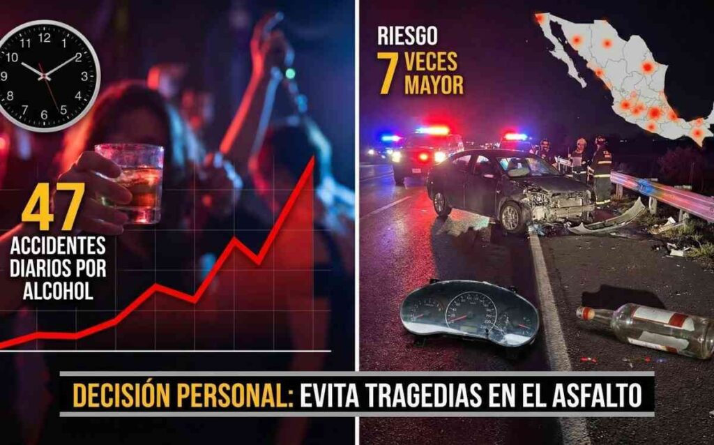 Accidentes en carreteras mexicanas: un desafío persistente vinculado al alcohol