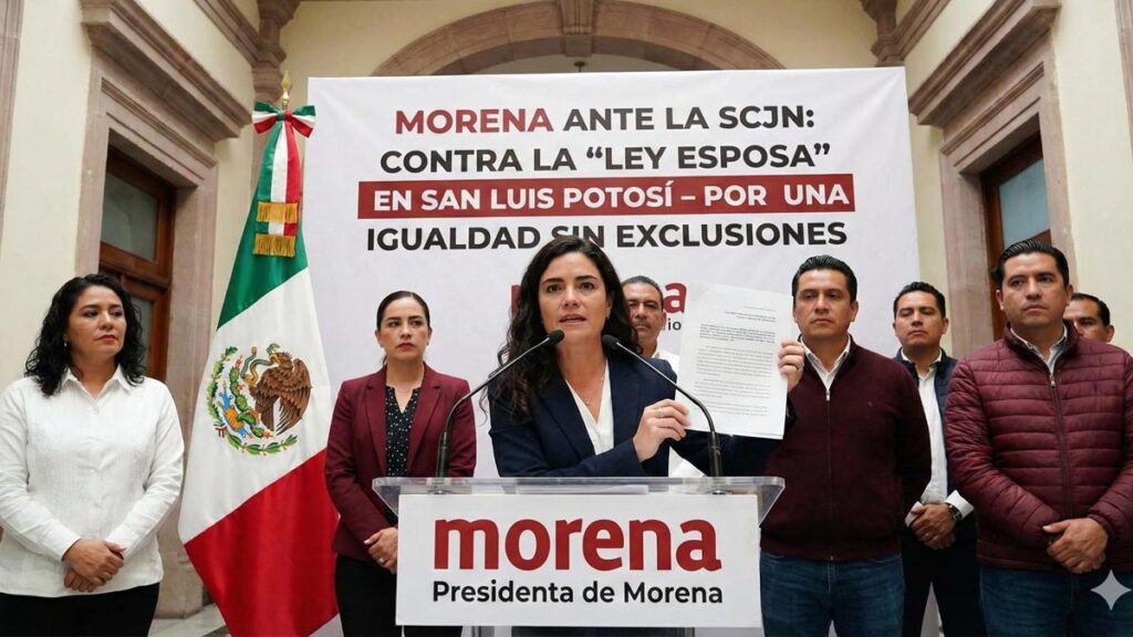 Morena impugna ante la SCJN la llamada “Ley Esposa” en San Luis Potosí