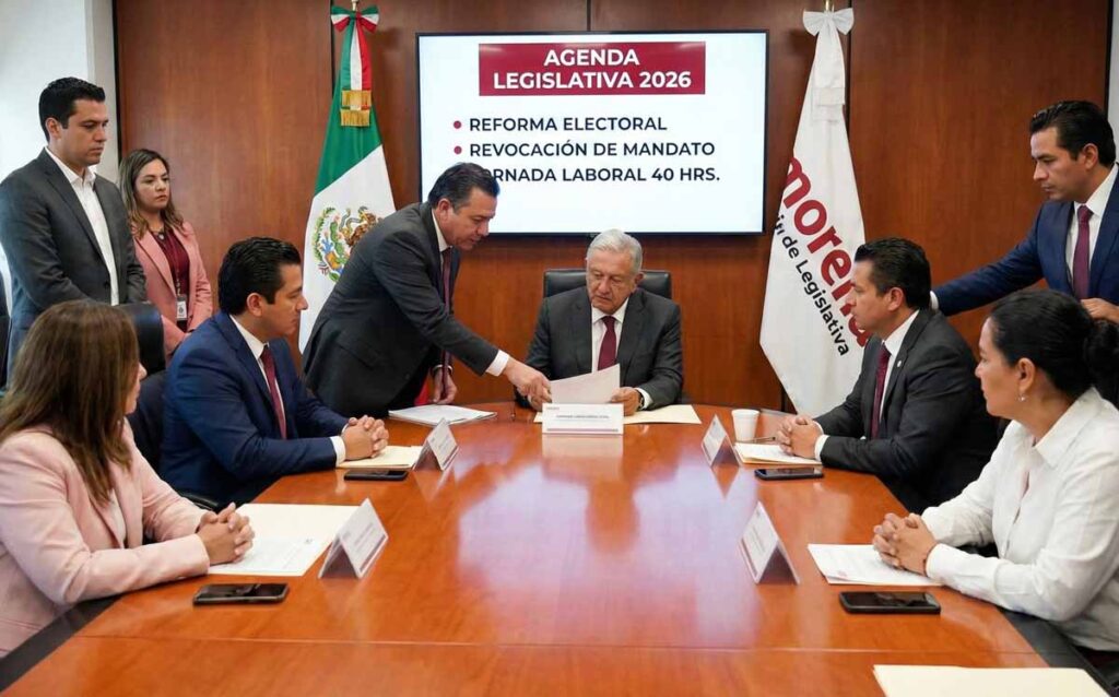 Morena traza ruta de reformas clave para 2026: reformas electoral, revocación y jornada laboral