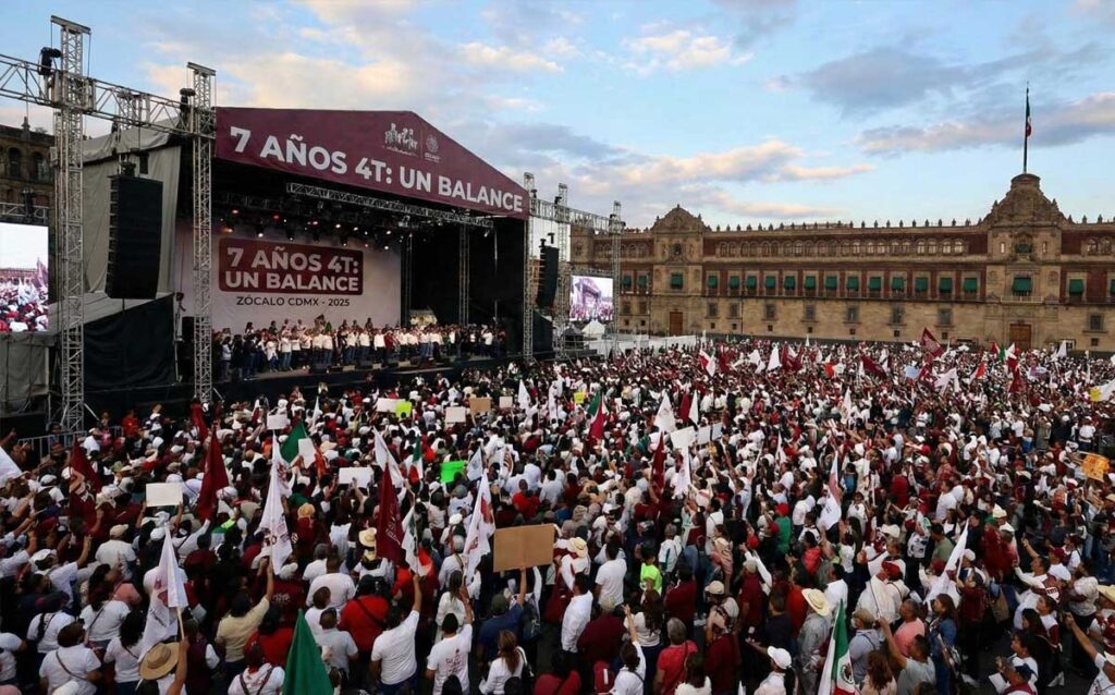 Siete años de la Cuarta Transformación: un balance desde el Zócalo capitalino